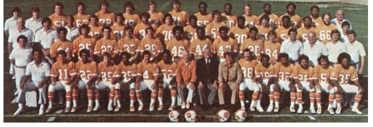 1976 - Season 1 Coaching Staff of the Tampa Bay Buccaneers - Head Coach John Harvey McKay