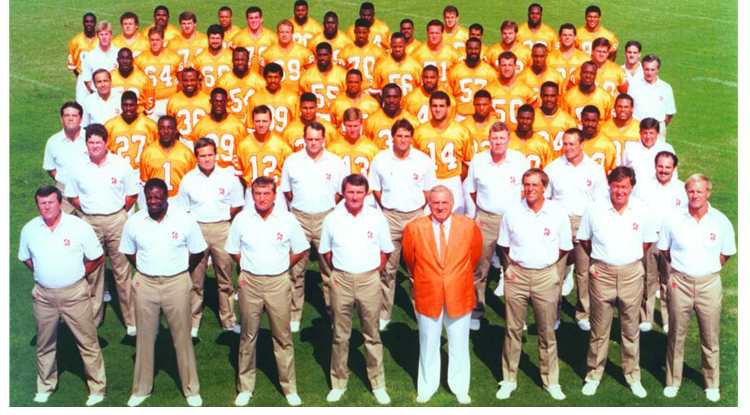 1988 - Season 13 Coaching Staff of the Tampa Bay Buccaneers - Head Coach Walter Ray Perkins