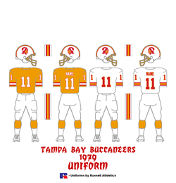 1979 Tampa Bay Buccaneers Uniform - Click To View Larger Image