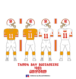 1983 Tampa Bay Buccaneers Uniform - Click To View Larger Image