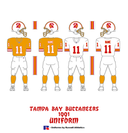 1991 Tampa Bay Buccaneers Uniform - Click To View Larger Image