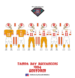 1994 Tampa Bay Buccaneers Uniform - Click To View Larger Image