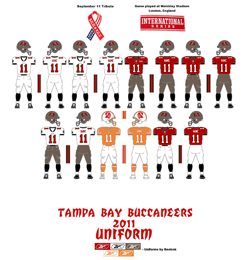 2011 Tampa Bay Buccaneers Uniform - Click To View Larger Image