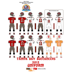 2012 Tampa Bay Buccaneers Uniform - Click To View Larger Image