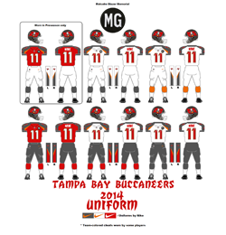 2014 Tampa Bay Buccaneers Uniform - Click To View Larger Image