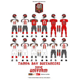 2015 Tampa Bay Buccaneers Uniform - Click To View Larger Image