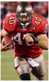 1998 Mike Alstott the A-Train #40 in Buccaneers Uniform and Jersey