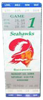 Seattle Seahawks vs. Tampa Bay Buccaneers Gameday ticket BuccaneersFan