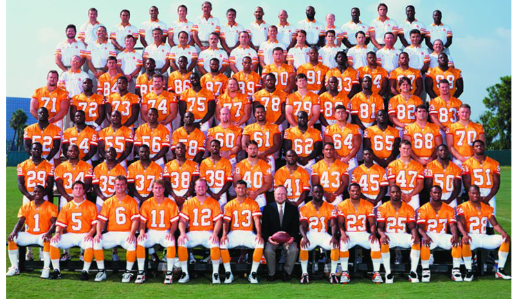 1996 Season 21 Tampa Buccaneers Team Picture