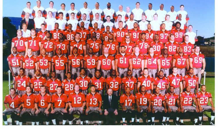 1997 Season 22 Tampa Buccaneers Team Picture