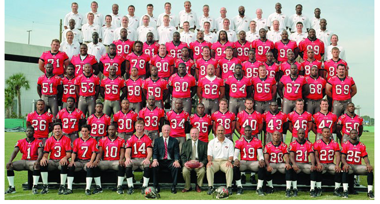 2001 Season 26 Tampa Buccaneers Team Picture
