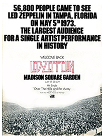 Led Zeppelin Concert 56,000 Attendees