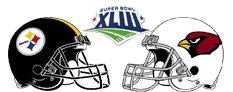 2009 Superbowl XLIII hosted in Raymond James Stadium Pittsburgh Steeleers vs Arizona Cardinals