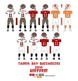 2010 Tampa Bay Buccaneers Uniform - Click To View Larger Image