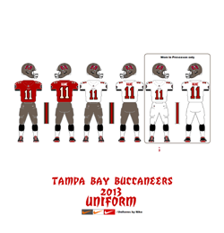 2013 Tampa Bay Buccaneers Uniform - Click To View Larger Image