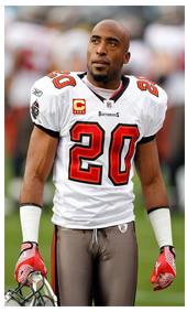 1997 Ronde Barber wearing the new Buccaneers Uniform and Jersey #20