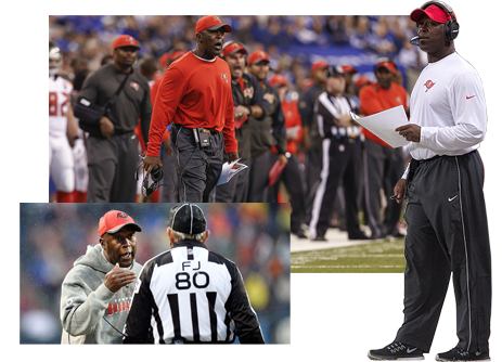 Lovie Lee Smith Head Coach of Tampa Bay Buccaneers 2014 to 2015 - The Ultimate Tampa Bay Buccaneers Fan Site, Historical Archive, Every Coach, Every Season, BUCS Fanatical Fans - BUCS Coaching History 1976-Present.